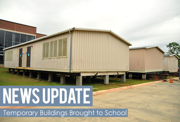 Temporary Buildings Brought to School