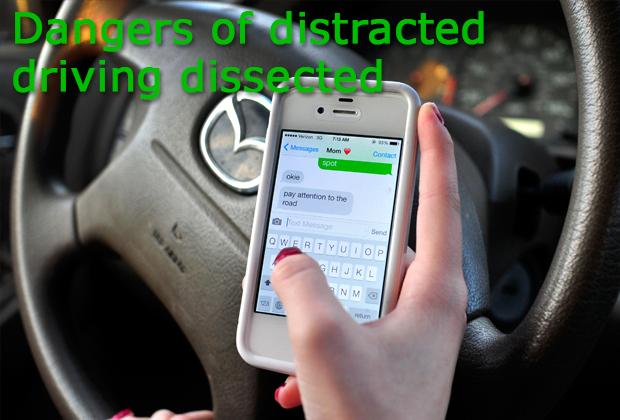 A student is reminded to drive safely by their mother. Distracted driving is on the rise and states are taking up the issue with new laws.