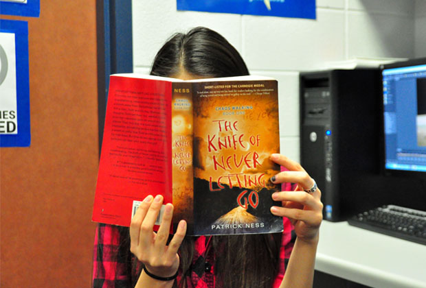 Student finds The Knife of Never Letting Go impossible to put down.