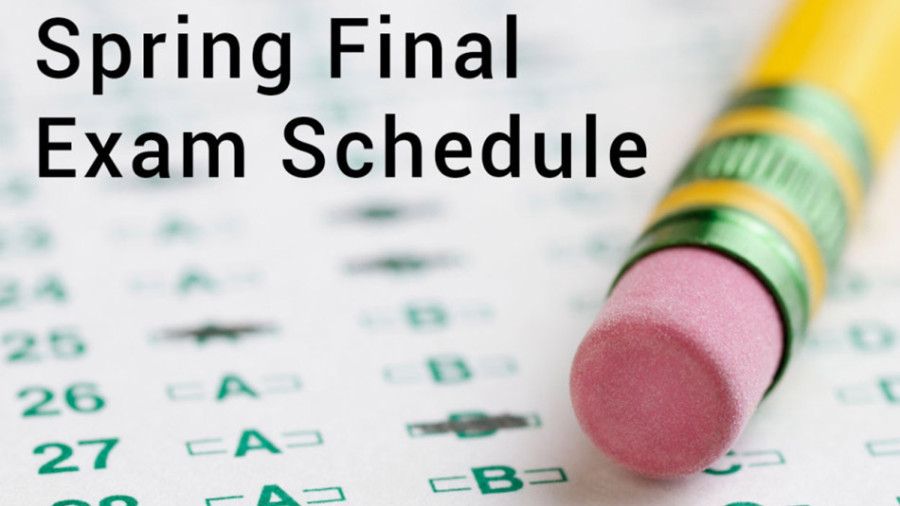 Spring final exam schedule