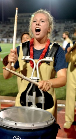 Senior Alysia Grimm has been a member of the band for all four years of high school, and plans to continue her passion in college.