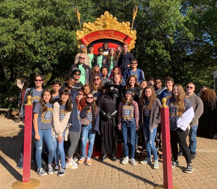 History Club had their annual visit to the Texas Renaissance Festival this past Saturday.