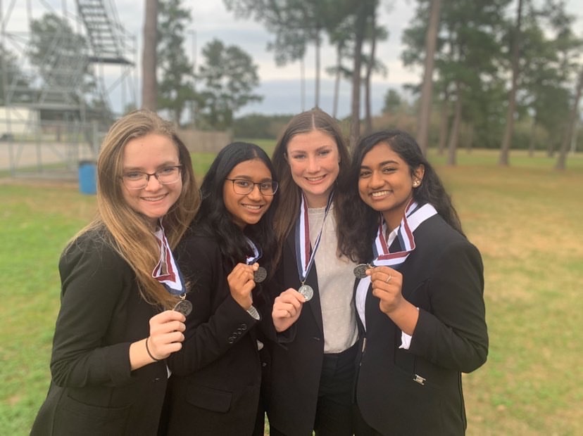 This group, nicknamed the “dream team,” competed in Health Education and is moving on to compete at State April 1-3, 2020. Pictured left to right is Ashley Darla, Rhea Alex, Abigail Duplechin and Rachel Joseph.