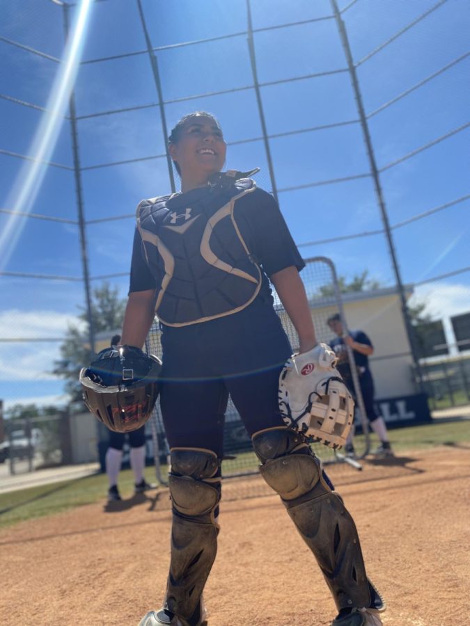 Photo of the Day ( 9/22/21) Giselle M. poses after a game of softball at Klein Collins. 
