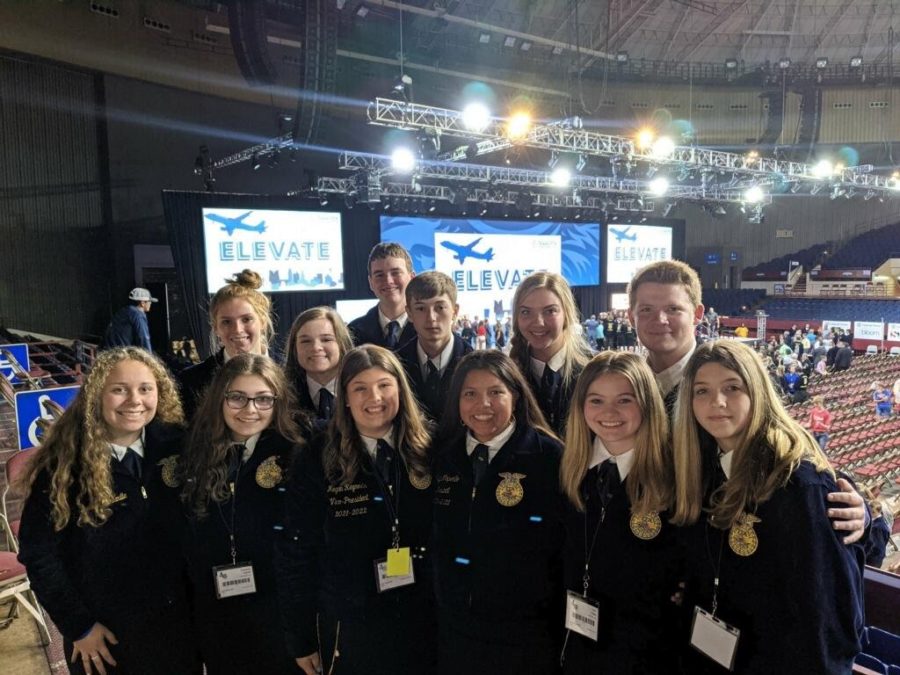 Klein Collins FFA students at the Texas FFA Convention. 